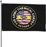 US Chemical Corps Retired Outdoor 4x6Ft Waterproof Polyester Flag - Home Yard Decor10