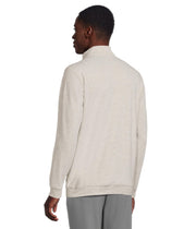 Mens Cloud Sweater 1/4 Zip by TravisMathew – XX-Large, Cotton Blend, Heather Grey, Model A42356