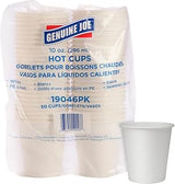 Genuine Joe Lined Disposable 10oz Hot Cups (Pack of 1000)
