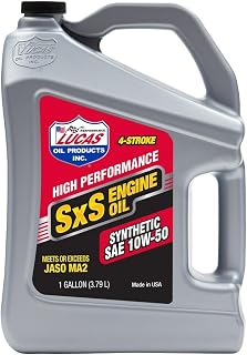 Lucas Oil Synthetic SAE 10W-50 SXS Engine Oil 1 Gallon (Pack of 1)