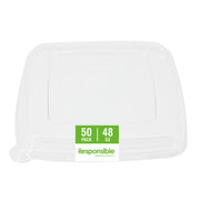 Responsible Products 16-48 oz Clear Lids (50 Count) / Clear / Casual Container Lids