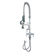 Krowne Royal Series Space Saver Pre-Rinse Assembly – 13"L x 27"W x 4"H, Brass, Brushed Nickel, Model 18-506L