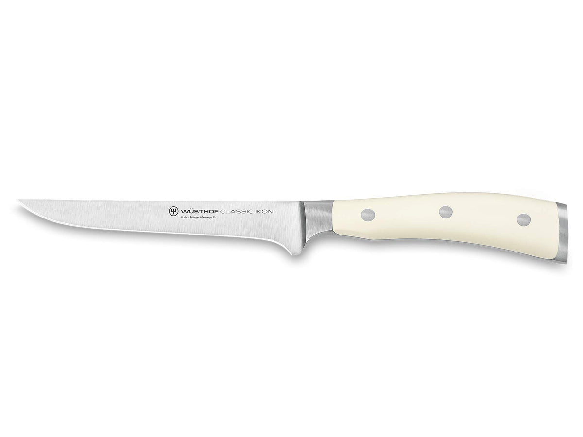 Classic Ikon Crème 5 Inch Boning Knife by Wüsthof – 5", Alloy Steel, Silver, Model 1040431414