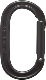 Black Diamond Oval Keylock Carabiner, Black