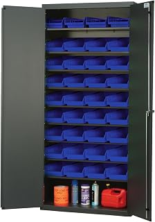 QUANTUM STORAGE SYSTEMS Specialty Cabinet W/36 Blue Bins