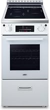 Summit Appliance Summit 20" Induction Range, 2.09 cu. ft. Oven, 4 Elements, ENERGY STAR, White - REN20W2