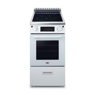Summit 20" Induction Range by Summit Appliance – 20 Inch, 2.09 cubic_feet, White, Model REN20SS4