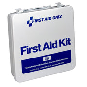 50 Person Unitized Metal Bus First Aid Kit by First Aid Only – White, Model ACMFAO991