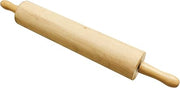 FSE 373-TG-WDRNP015, Rolling Pin, 15", Solid Wood, Ball Bearing Roller | 3-1/4" Barrel, Contoured Handles, Ergonomic Grip, Smooth Rolling Motion, Commercial Grade, Bakery And Pastry Use