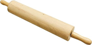 FSE 373-TG-WDRNP015, Rolling Pin, 15", Solid Wood, Ball Bearing Roller | 3-1/4" Barrel, Contoured Handles, Ergonomic Grip, Smooth Rolling Motion, Commercial Grade, Bakery And Pastry Use