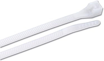 Gardner Bender 46-315M DoubleLock Cable Tie, 14 inch, 75 lb, Electrical Wire and Cord Management, Nylon Zip Tie, 1000 Pk, Natural White