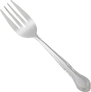 Winco 12-Piece Elegance Salad Fork Set, 18-0 Stainless Steel | Dishwasher safe, Floral embossing with modern touch, Great for Salads, Appetizers, Desserts and Table Service
