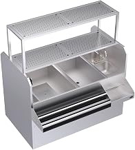 Krowne Metal KRPT-60LP-10 Royal Series Underbar Pass-Thru Ice Bin/Cocktail Station 60"W x 45"D w/ 24"W Ice Bin on Left