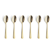 Amefa Set of 6 mocha spoons / Gold / 12 cm Coffee & Espresso Spoons