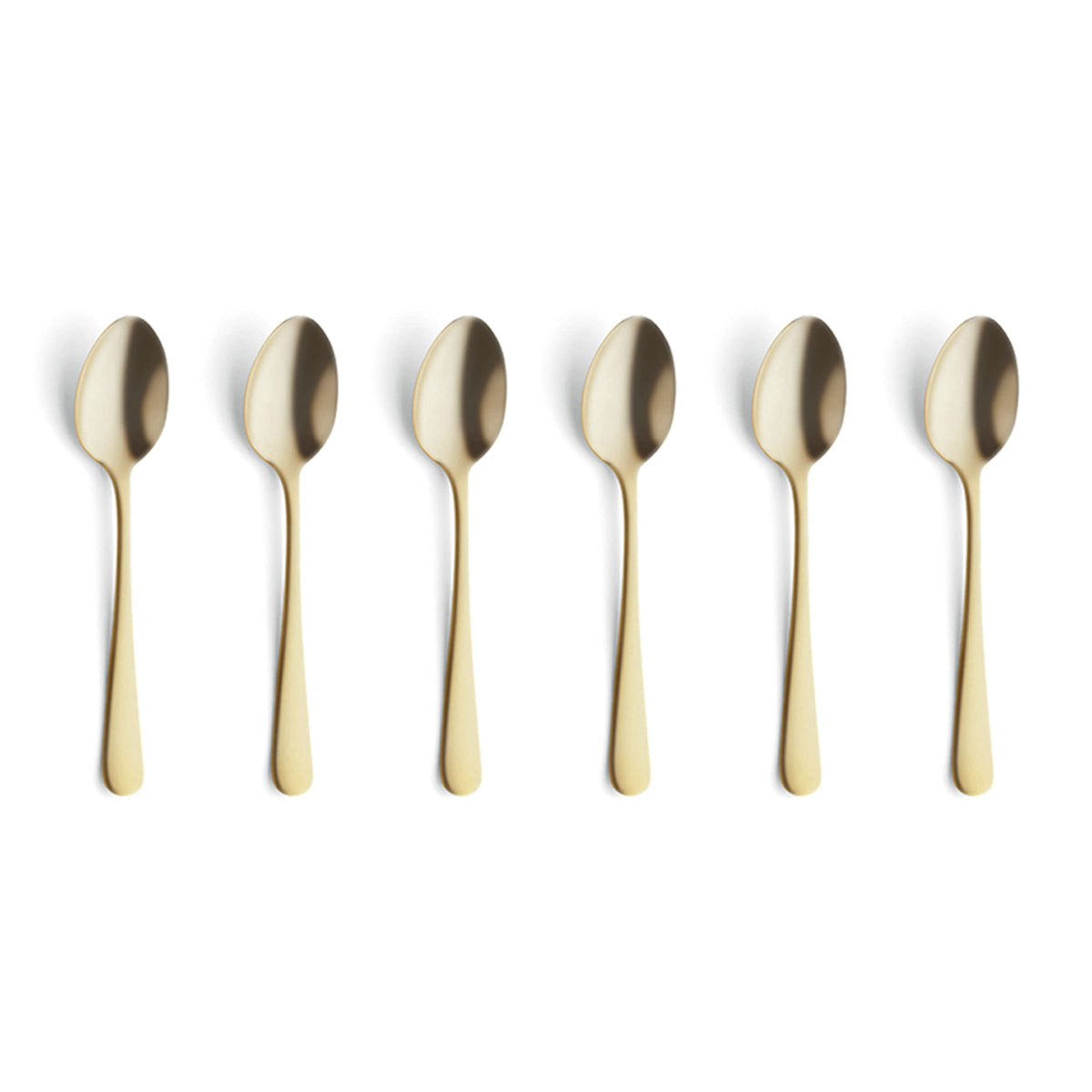 Amefa Set of 6 mocha spoons / Gold / 12 cm Coffee & Espresso Spoons