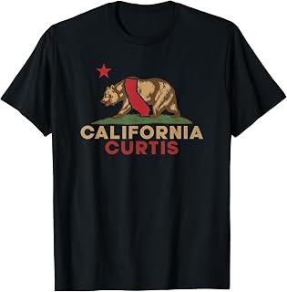 Curtis California Vintage Bear Retro State Pride T-Shirt