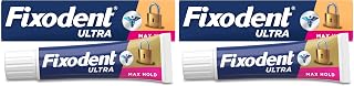 Fixodent Ultra Max Hold Denture Adhesive, 2.2 oz, (Packaging May Vary) (Pack of 2)
