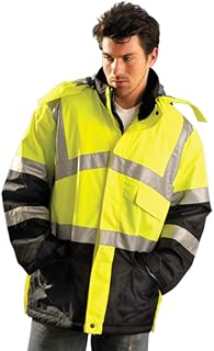 OccuNomix Hi-Vis Yellow Premium Cold Weather Parka Jacket Large