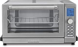 Cuisinart TOB-135 Deluxe Convection Toaster Oven Broiler, Brushed Stainless, 9.3" x 18.3" x 15.3", Silver