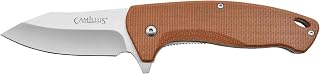 Camillus ARVO 7.5" Durable Corrosion-Resistant 420 Stainless Steel Drop Point Everyday Carry Assisted Open Folding Pocket Knife with Micarta Handle
