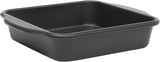 Oster Teston 8-Inch Square Cake Pan, Nonstick Carbon Steel Baking Pan, Matte Black, PFAS-Free, Oven-Safe, Easy Release Bakeware