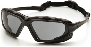 Pyramex SBG5020DT Highlander XP Safety Glasses Blk Gry Anti-Fog Lens (12 Pair)