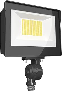 RAB Lighting X17FA15 LED Flood Light - 15W - Tunable White Light - Built in Photocell - 120 to 277 V - 12 Knuckle Mount - 0-10 V Dimming Down to 10
