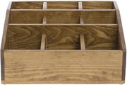 Cal-Mil 1714-99 Multi-Section Organizer, 5.5" Height, 12" Width, 12" Length, Madera