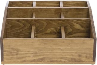Cal-Mil 1714-99 Multi-Section Organizer, 5.5" Height, 12" Width, 12" Length, Madera