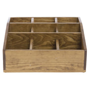 Multi-Section Organizer by CAL-MIL – Wood, Brown, Model 1714-99