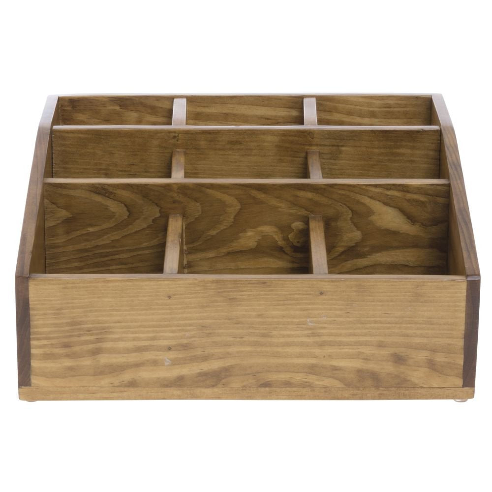 Multi-Section Organizer by CAL-MIL – Wood, Brown, Model 1714-99