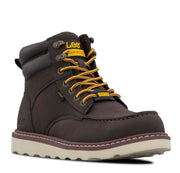 Men's Russet Steel Toe Work Boot by Lee – 6.5 Wide, Chocolate, Model M000274-201