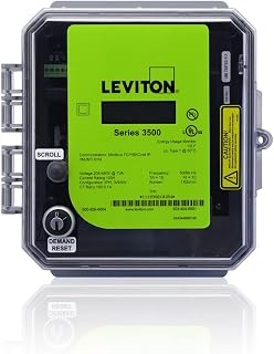 Leviton VerifEye Series 3500 Modbus TCP/BACnet IP Outdoor Meter Kit with 3 Split Core CT's, 5000-Amp, 3OUMT-50M