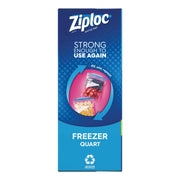 Freezer Bag by Ziploc – Quart, 40-Count, 1.0 quarts, Plastic, Clear, Pack of 9