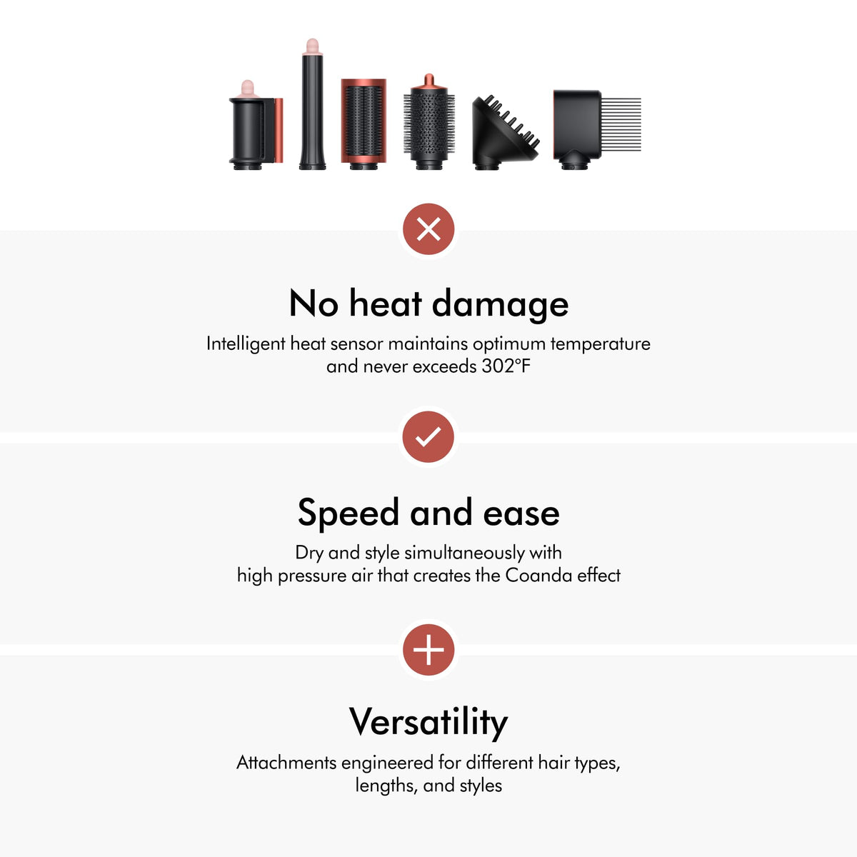 Special Edition Airwrap™ Complete Long Diffuse Multi-Styler in Strawberry Bronze and Blush Pink by Dyson – 10 Piece Set, Aluminum^Ceramic^Polycarbonate, Model 581838-01