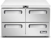 Migali C-U48R-D-HC 48″ Under-counter & Work Top Refrigerator with Drawers