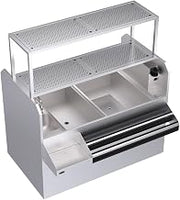 Krowne Metal KRPT-60RP-10 Royal Series Underbar Pass-Thru Ice Bin/Cocktail Station 60"W x 45"D w/ 24"W Ice Bin on Right