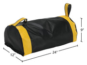 Vinyl Dock Seal Draft Blocker 24 in. Width Black by Vestil – One Size, Vinyl, Foam, Black, Model DRAFT-24