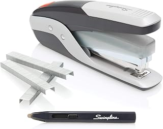 Swingline Stapler Value Pack, 28 Sheet Capacity, Jam Free, Reduced Effort, includes Quick Touch Stapler, 5000 Staples and Staple Remover, Metal, Black and Silver (S7064580)