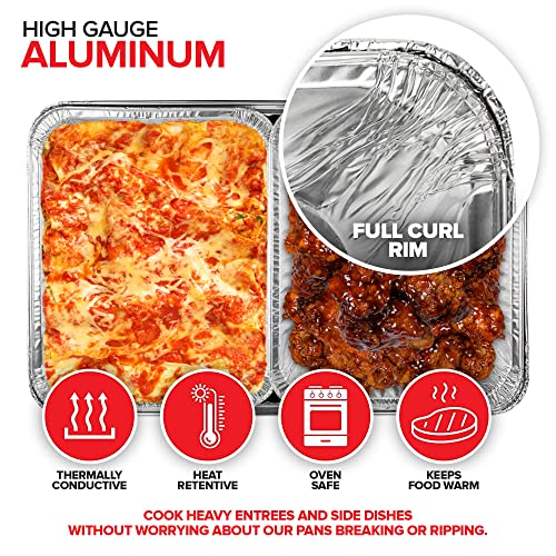 Stock Your Home Pans + Lids / Silver / 1 Chafing Dishes