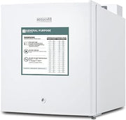 ACCUCOLD Compact Freezer, Countertop, 1.4 cu.ft. Capacity, General Purpose, White - FS24LGP