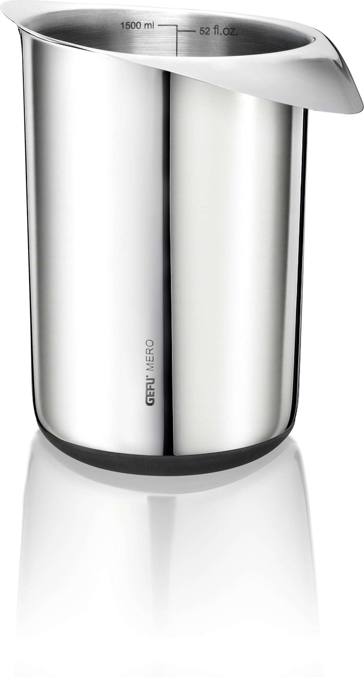MERO mixing bowl by GEFU – 1500 milliliters, Stainless Steel, Steel, Model 28145
