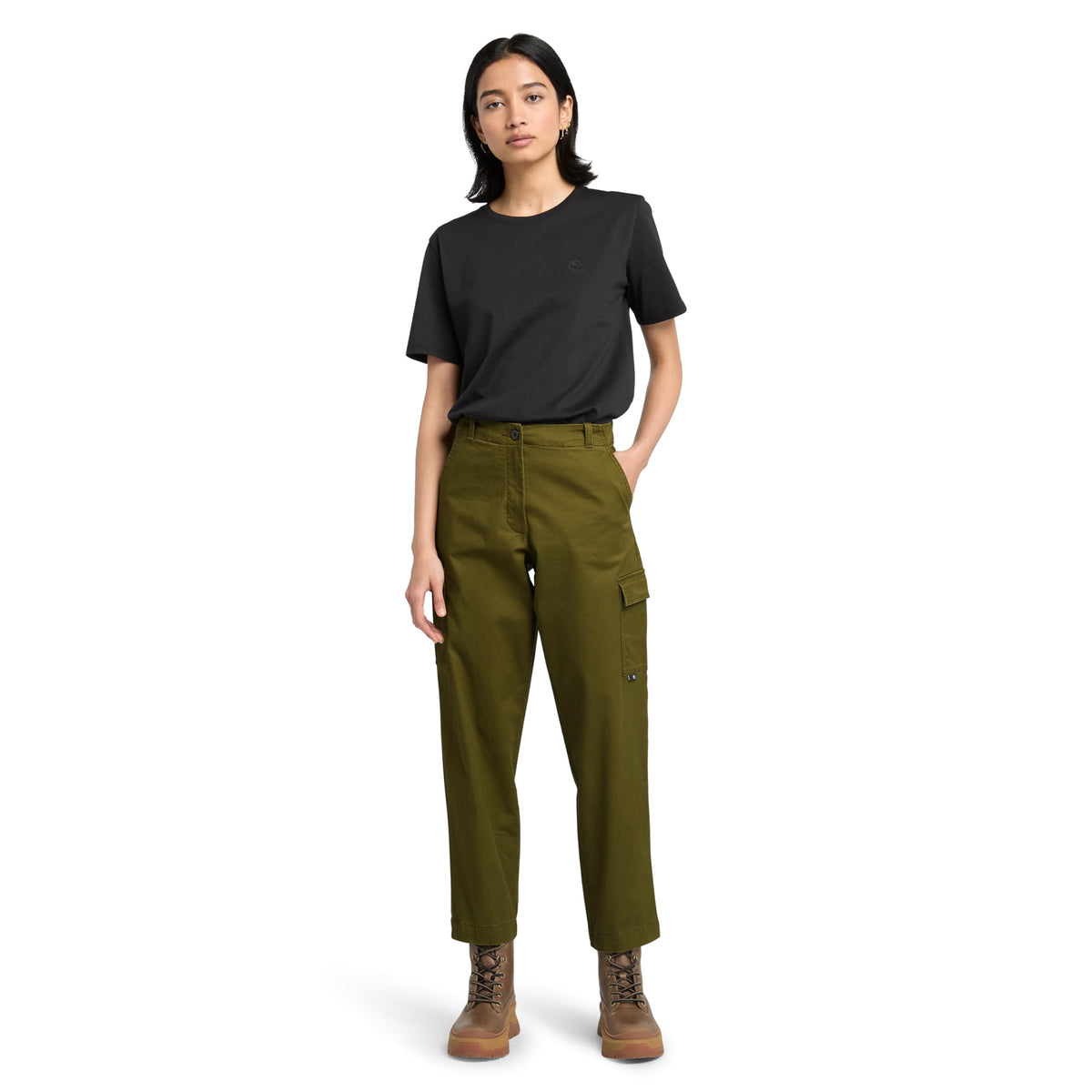 Women's TFO Cargo Pants by Timberland – Polyester, Dark Olive
