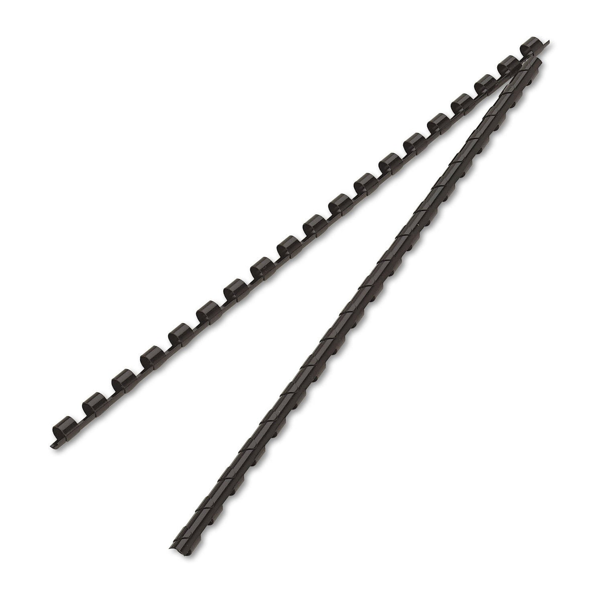 1/4in Black Binding Combs (25 Pack) by Fellowes – Each, 20.0 pages, Plastic, Black, Model 52320