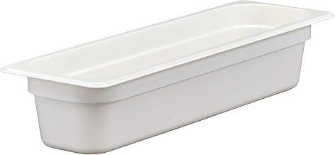 Cambro 24LPCW148 Camwear White Long Half Size x 4" D Food Pan