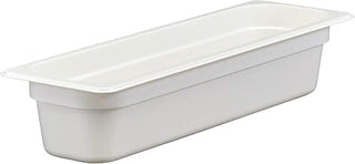 Cambro 24LPCW148 Camwear White Long Half Size x 4" D Food Pan