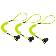 Ergodyne Lime / 3-Pack / Coil Lanyard - Clamp - 2lbs Restraint Ropes & Lanyards