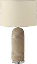 Monarch Specialties I 9915 Lighting, 28" H, Table Lamp, Brown Resin, Beige Shade, Contemporary, Modern