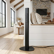 Steel Freestanding Power Station with USB Type-A by Bison office – 35.75 x 12.75 x 12.5 inches, Metal