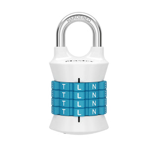 Word Combination Lock by Master Lock – 1 Pack, Alloy Steel, Blue, Model 1535WDBLUEC